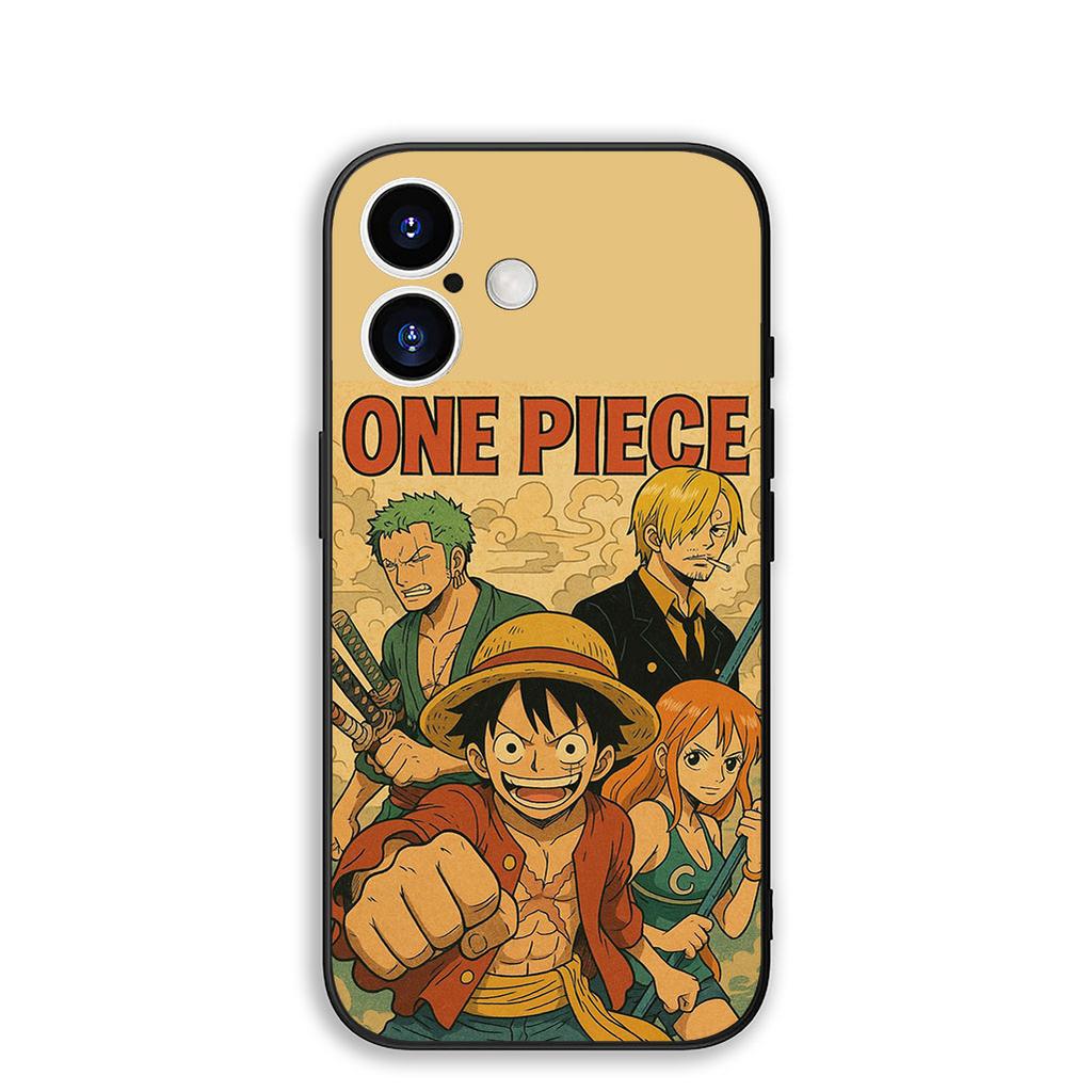 Cover for Apple iPhone 16 15 14 11 Pro Max 6 7 8 Plus + SE2 SE3 SE 2022 2020 8+ Phone Case Luffy One Pieces Zoro Sanji