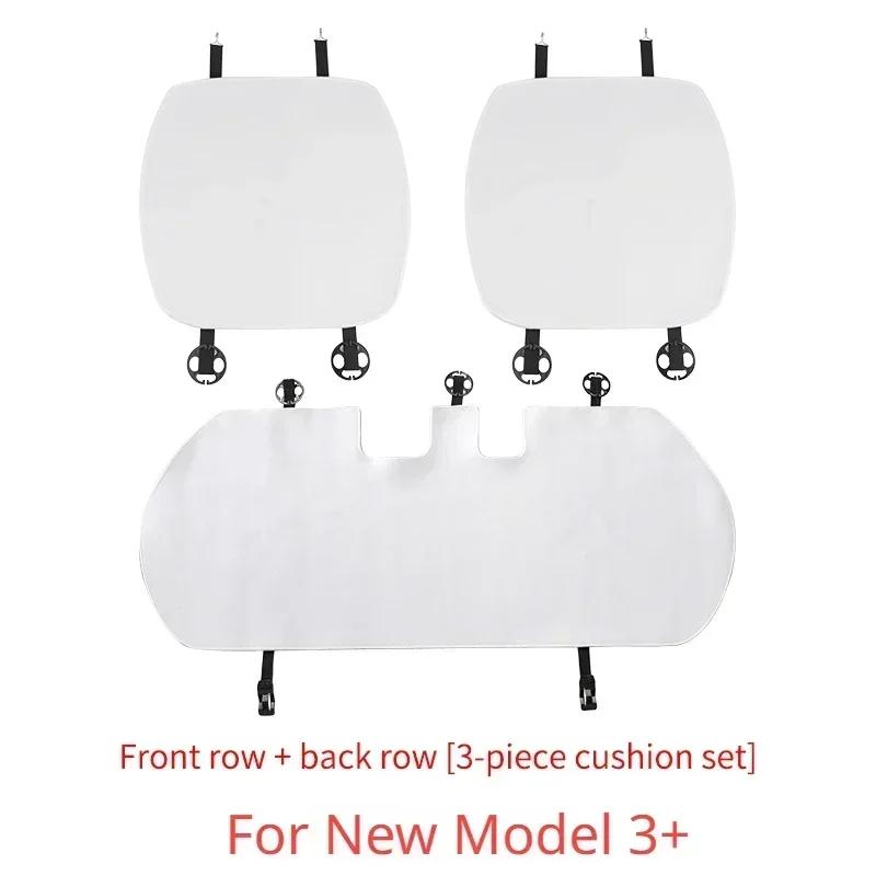 Seat Cover Cushion for Tesla New Model 3+ Highland 2024 Flannel Anti-dirty Seat Pad Mats Flocking Mat Car Seat Cover Accessories