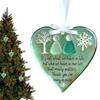 Snowflake-Shaped Sea Glass Ornaments - Handmade Acrylic Christmas Tree Decor Friendship Art Keepsakes