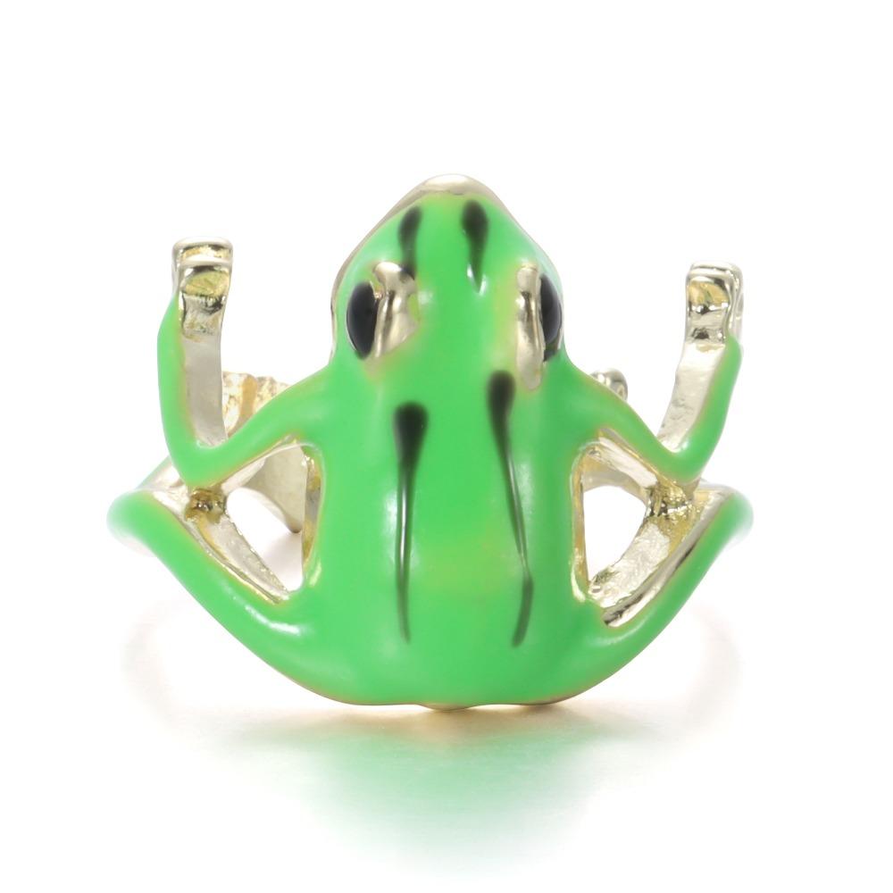 Opening Frog Open Rings Originality Adjustable Ring Fashion Tree Frog Ring  For Women