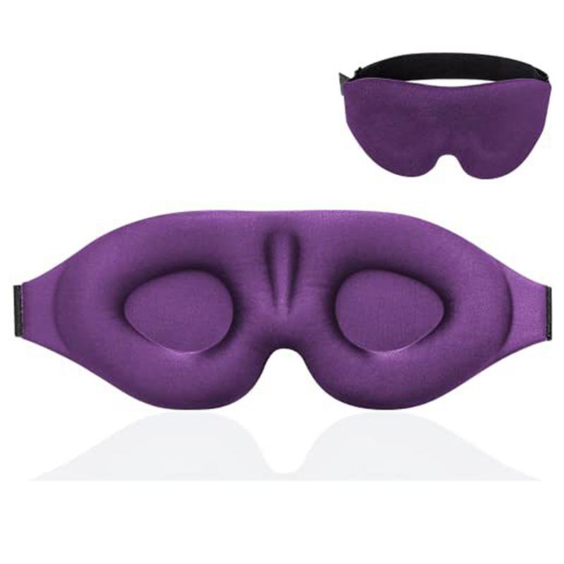 3D Sleep Mask Sleeping Eye Mask For Women Men Contoured Cup Night Blindfold Luxury Light Blocking Eye Cover Molded Eye Shade