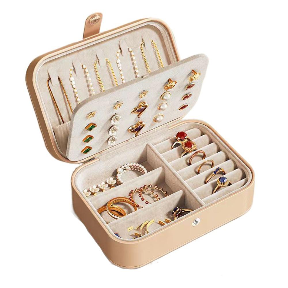 

Large Capacity Earrings Storage Case PU Leather Jewelry Holder Handbag Jewelry Packing Bag Gift хакі