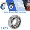 Motoforti 16001 Deep Groove Ball Bearings P6 12x28x7mm Lubricated Bearings Open Type Silver Tone Scooter Skateboard Wheel