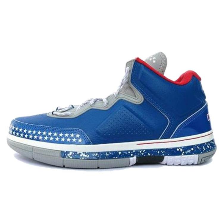 

Li Ning WOW 1 Way Of Wade, Veteran Mid top Basketball Shoes Men s Blue White ABAH027-6 45