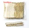 Basic U Shaped Gold Brown Plated Metal Hairpin Invisible Hair Styling Bobby Pin Salon Hair Accessories Safe Hair Grip