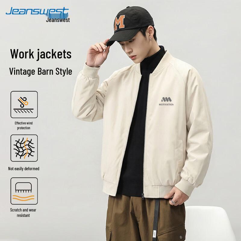 Jeanswest Men s Stand Collar Bomber Jacket 2XL