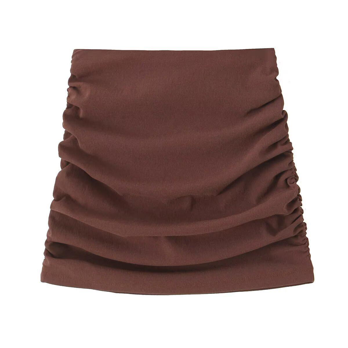 

Женский летний плиссированный приталенный комплект из топа-баллона и юбки TAOP&ZA Medium