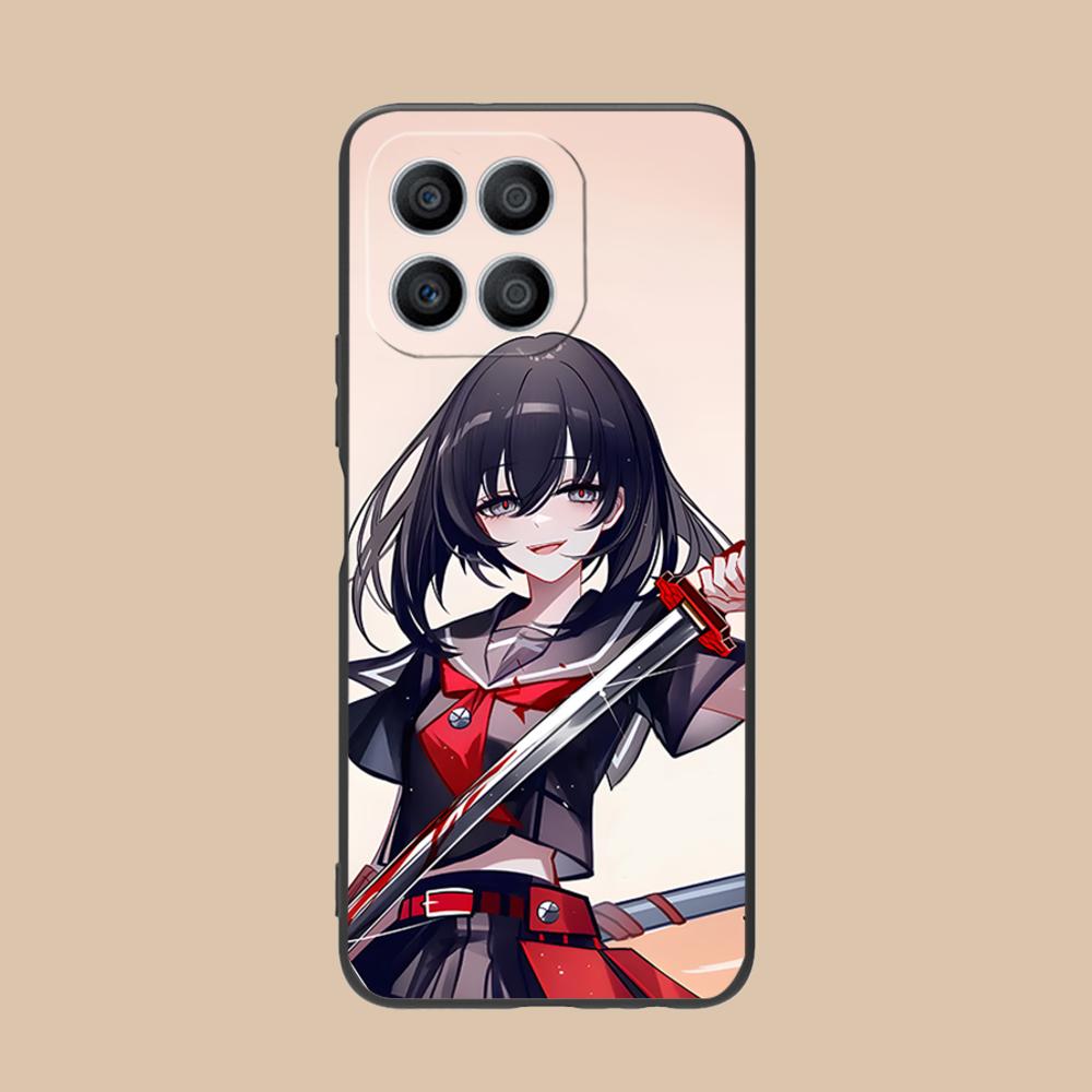 

Akame Kurome Matte TPU Mobile Phone Case for Honor 90 80 70 60 50 30 20 10 9 8 7 Pro S SE Lite 5G Colorful Printing Cover Honor 8