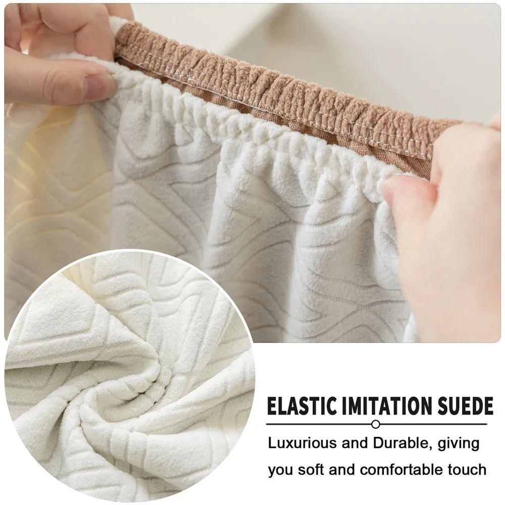 1Set Office Computer Chair Gaming Chair Covers Fleece Jacquard Seat Protect Cover Chair Cover Set