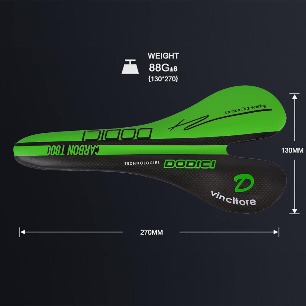[selling-sports] Bicycle Saddle, Carbon Fiber Cycling Saddle, Ultra Lightweight, Shock Absorbing, Mountain Bike/Road Bike Saddle with Holes