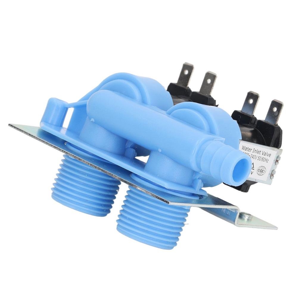 Washer Water Inlet Valve Kit with Mounting Bracket Blue 2 Head 285805 Replacement AC220?240V