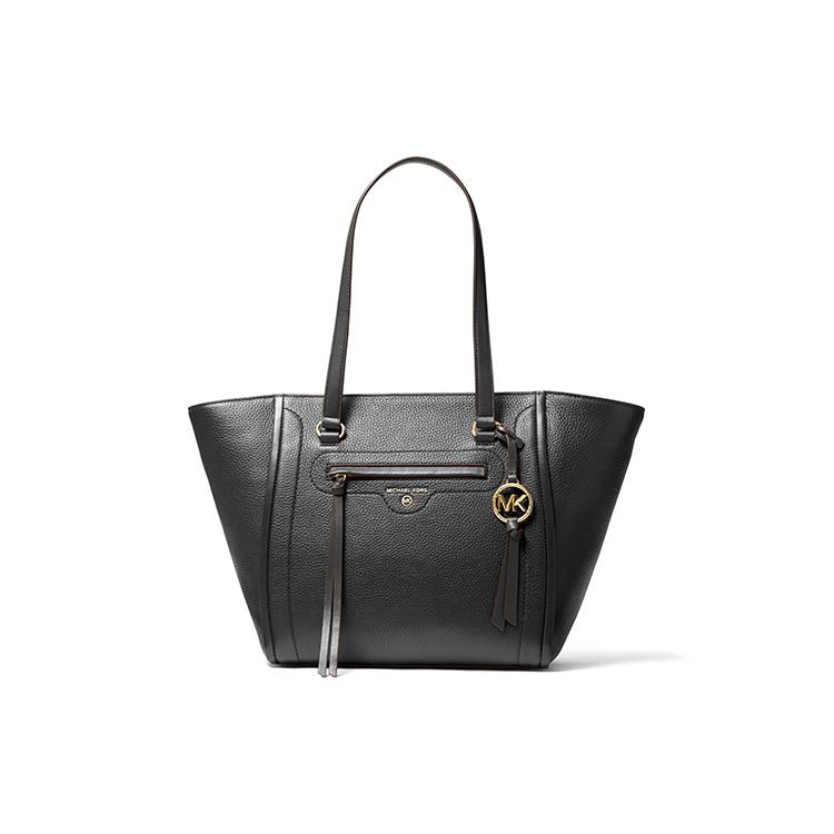 

Новая кожаная сумка-тоут MICHAEL KORS Carine, сумка для покупок, сумка через плечо, сумочка, средний размер, женская, черная 30S1GCCT3L001 47.0*14.0*27.9CM
