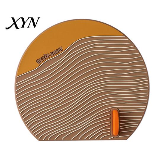 Floor Drain Cover Silicone with Handle, Universal Shower Tub Stopper, Sewer Anti-Odor Deodorizing Mat for Bathroom Kitchen Laundry Room Stopper