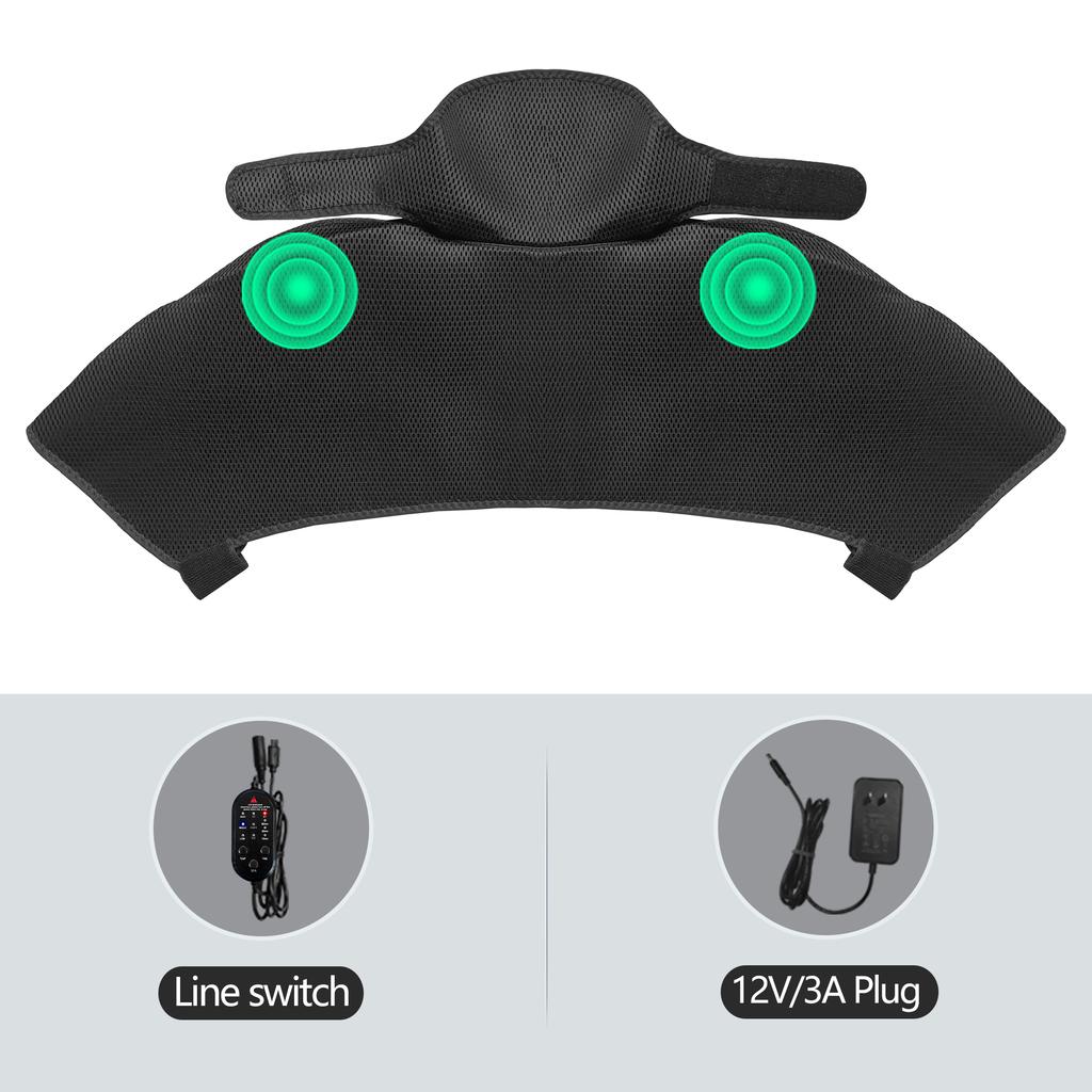 Beheizbarer Schulter-Rücken-Massager 3 Massage-Heizfunktionen Passt für Schultern Nacken Rücken Lindert Nackenschmerzen Muskelzerrungen