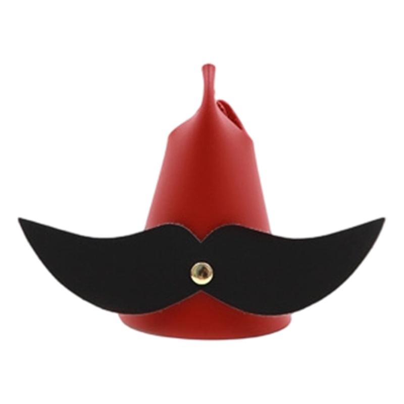 Mustache Shaped PU Leather Glasses Stand Holder For Desk Decoration Stable Support For Sunglasses Reading Glasses