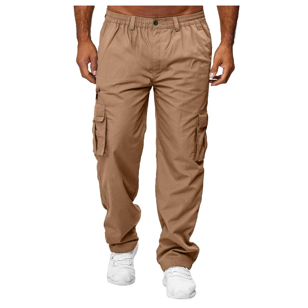 2024 Men's Versatile Multi-Pocket Cargo Pants – Casual Loose Straight Leg Fashion Trend