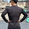 Men’s Long Sleeve Breathable Sports T-shirt Running Cycling Athletic Training Basketball Crew Neck Zipper Top