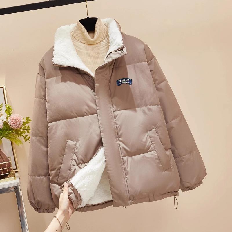 Zipper Long Sleeve Solid Color Pocket Stand Collar Cardigan Women's Casual Stylish Jacket Top