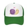Mesh Dad Hat Adjustable Washed Snail Watercolor Baseball Dad Cap Funny Distressed Ball Trucker Caps for Women Unisex Unisex