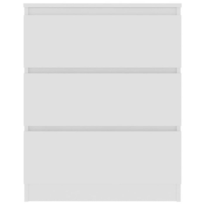 VidaXL Buffet Blanc 60x35x76 cm Bois d'ingénierie