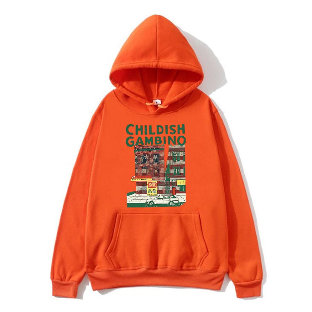 Childish Gambino Hoodies Ropa Hombre Long Sleeve Men Women Hooded Sweatshirts Sudaderas Fall Fleece Graphic Print