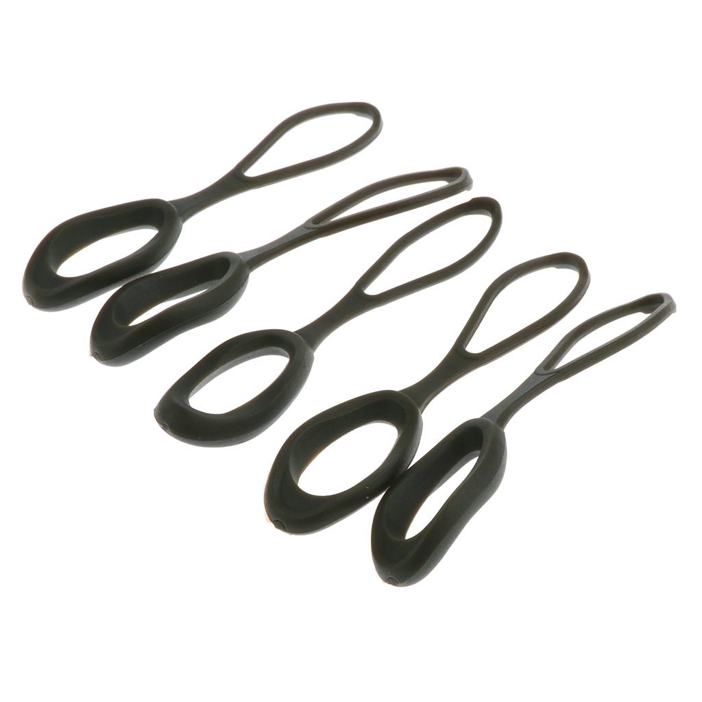 5pcs Replacement 66mm Non-slip Zipper Pull Cord Zip Puller Zip Fastener