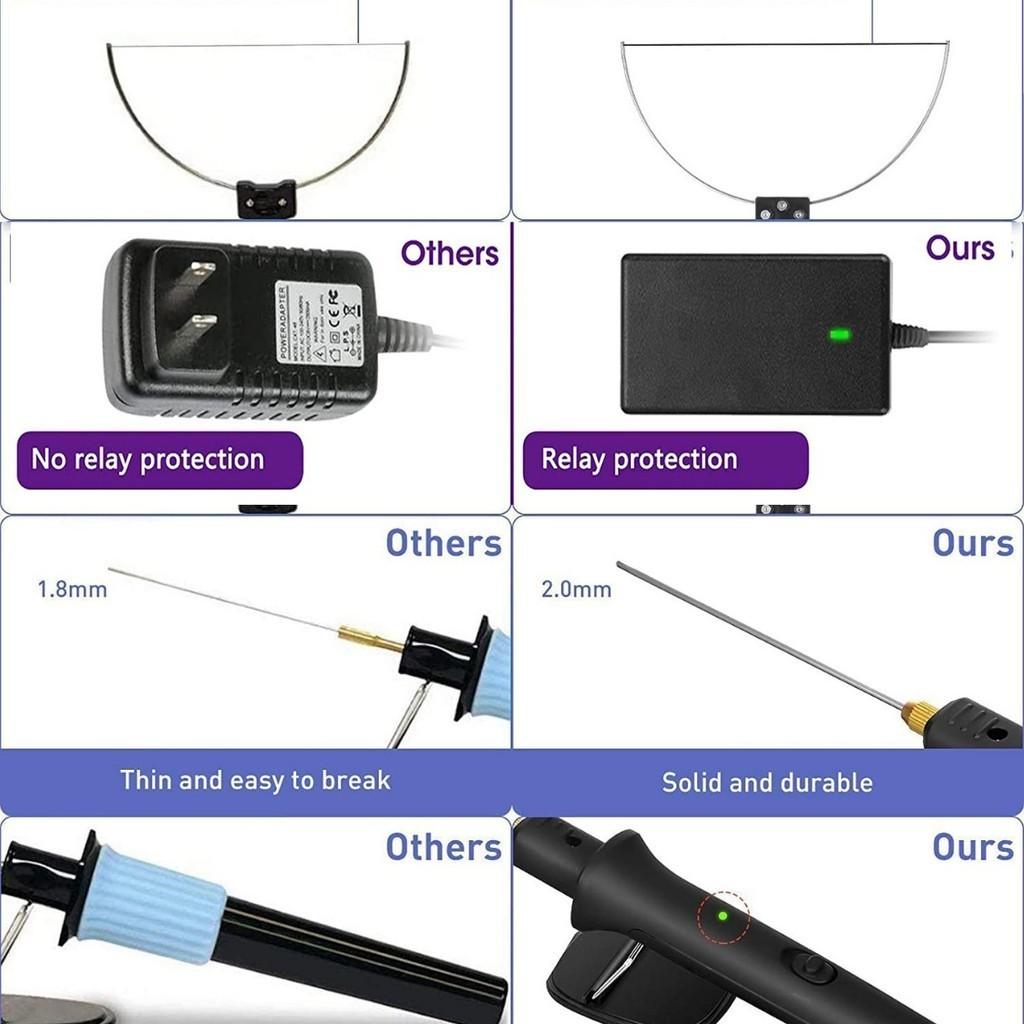 18W 4 In 1 18W Electric Foam Plastic Cutting Machine Portable Hot Heating Wire Cutting Knife Craft Styrofoam Cutting Pen