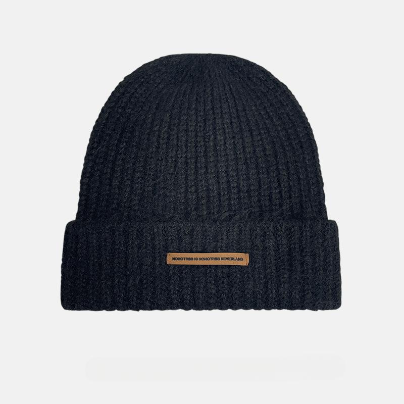 

Women s Autumn and Winter Wool Hat New Letter Knitted Hat Casual Warm Pile Hat Cold Hat Woman