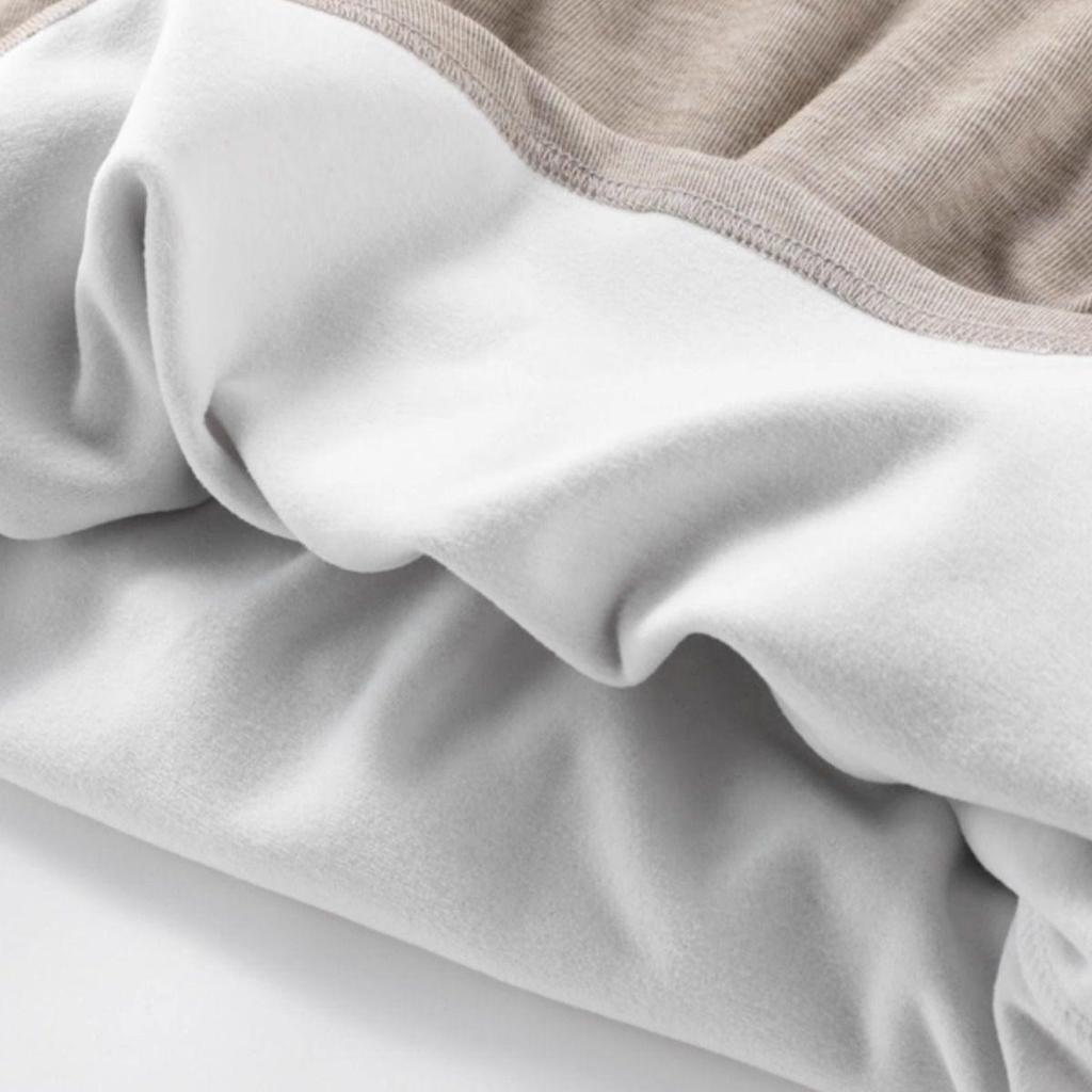Women's Fleece-Lined Warm Slim-Fit Half-High Neck Base Layer Top, Long-Sleeved, Solid Color, Versatile for Autumn/Winter.