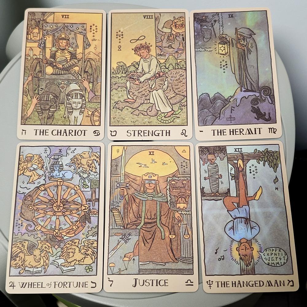 Akashic Eye Tarot 78 ks tarotových karet s obrácenými obrázky Indie balíček 12*7cm