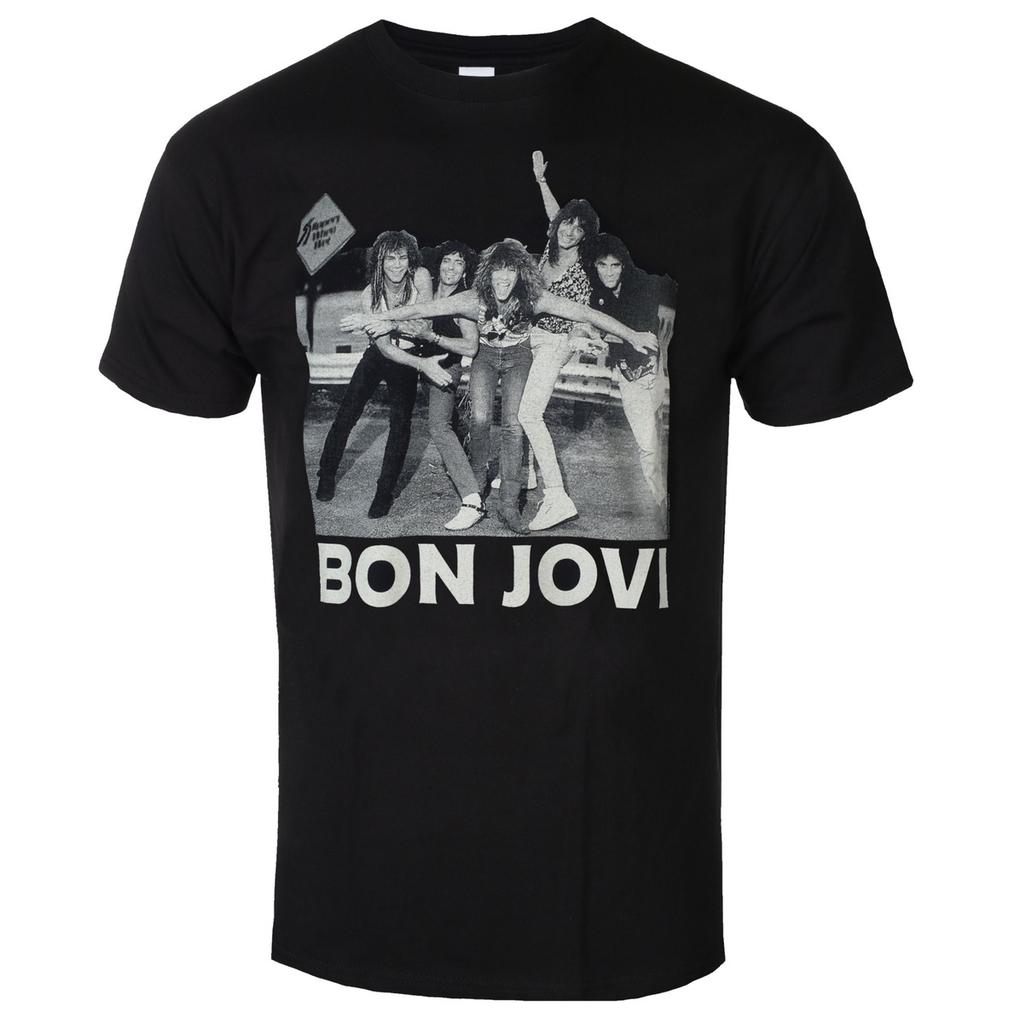 Bon Jovi Forever Skull Art Pattern Classic Rock Band Tshirt Casual Trendy Style Cotton Tshirt For Unisex And Unisex