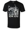 Bon Jovi Vintage Kunstmuster Klassische Rockband T-Shirt Lässiger Trendiger Stil Baumwoll-T-Shirt Für Unisex Und Unisex