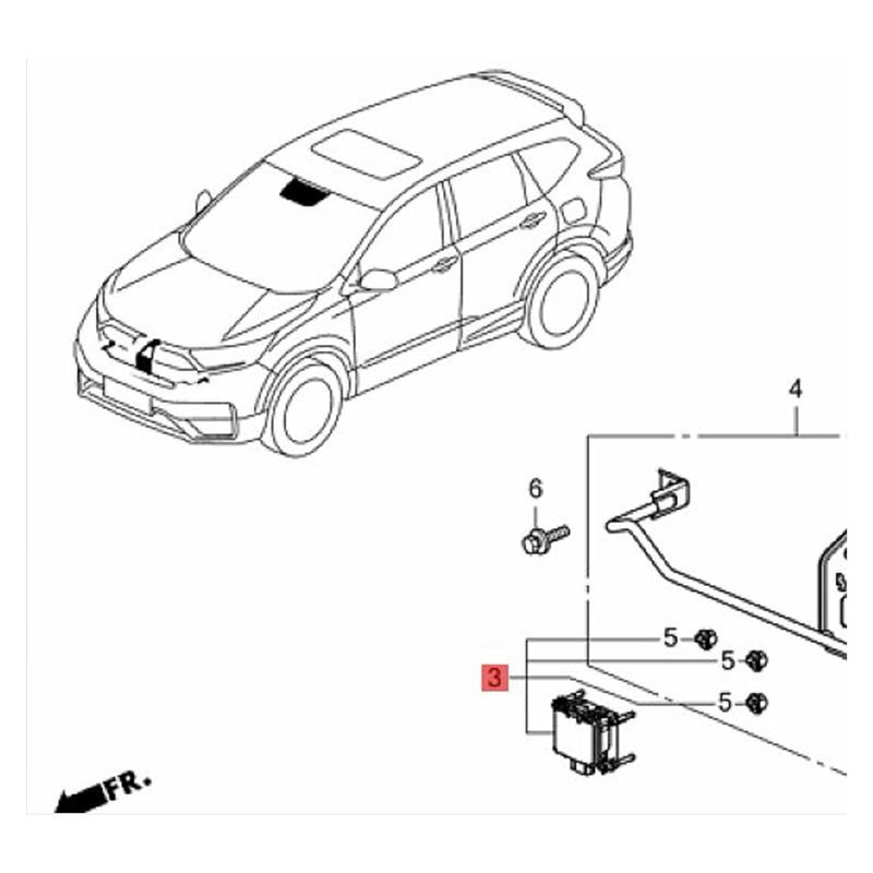 Stabile-Auto-Radar-Tempomat-Sensor-Steuerhalterung & Befestigungsclip Für Honda Accord 2018-2022 36803-TVE-H05 36801-TVA-A71 36803TVEH06