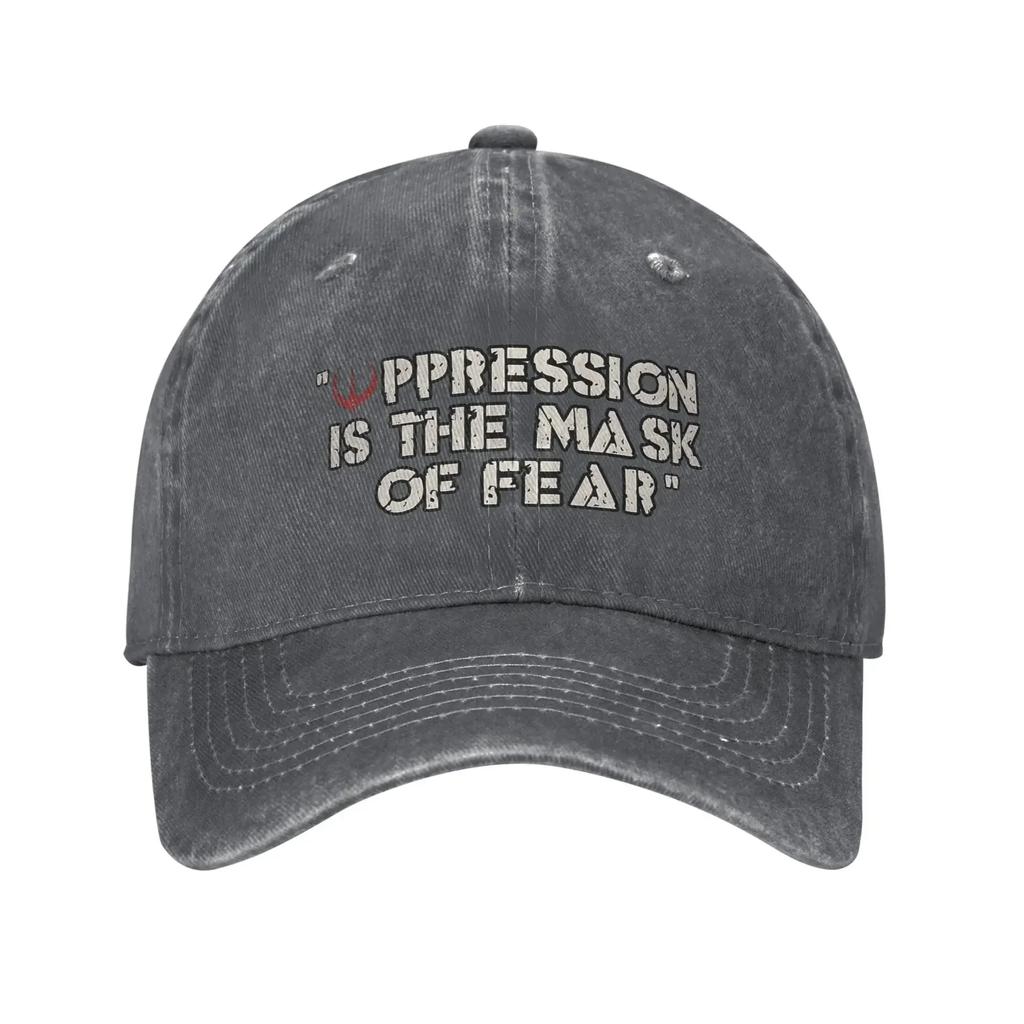 Oppression is The Mask of Fear Andor Baseball Caps Distressed Denim Sun Cap for Men Women Outdoor Activities Unstructured Hat