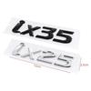 Hvmqy2 Emblem Letter Sticker Exterior for Hyundai IX25 IX35 Logo ABS Car Trunk Rear Badge Auto Decal Accessories