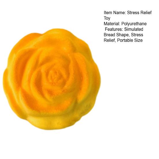 Stress Relief Bread Squeeze Toy Slow Rising Simulated Bread Sensory Pinch Fidget Toy Home Office Worker Relaxation Desk Toy