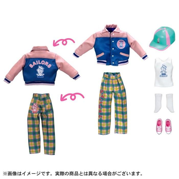 Takara Tomy Ricchan Doll Retro Ricchan Sailors Stadium Jacket Fashion Dress-Up Play 3+ Years
