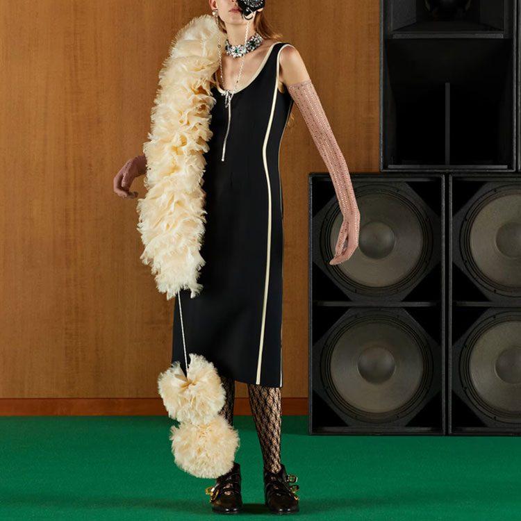 Gucci SS22 Sleeveless Dress Women's Black 691471-ZAD88-1043