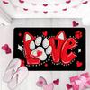 Valentine's Day Doormat Soft, Cosy And Sound-Absorbing Entrance Hall Mat Bedroom Entrance Rug Bedside Carpet Home Décor
