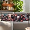 Home Decor Skulls, Roses & Raven Dark Fantasy Pillow Pattern Cushion Cover Suitable For Sofa Bedroom Car Pillow Cover