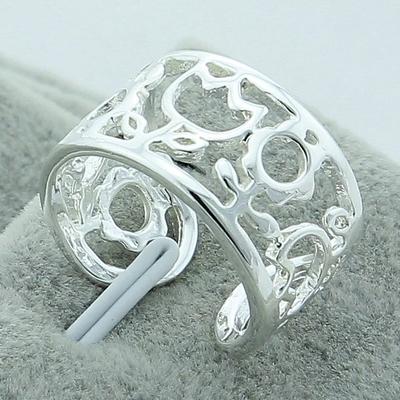 New Arrival Silver 925 Jewelry Simple Animal Cat Rings For Women Girl Silver Fashion Rings