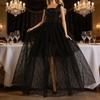 Formal Doll Clothing Accessory for Around 30 Cm Dolls, Tulle Gown Outfit for Shelf Display, Styling, and Photo Use