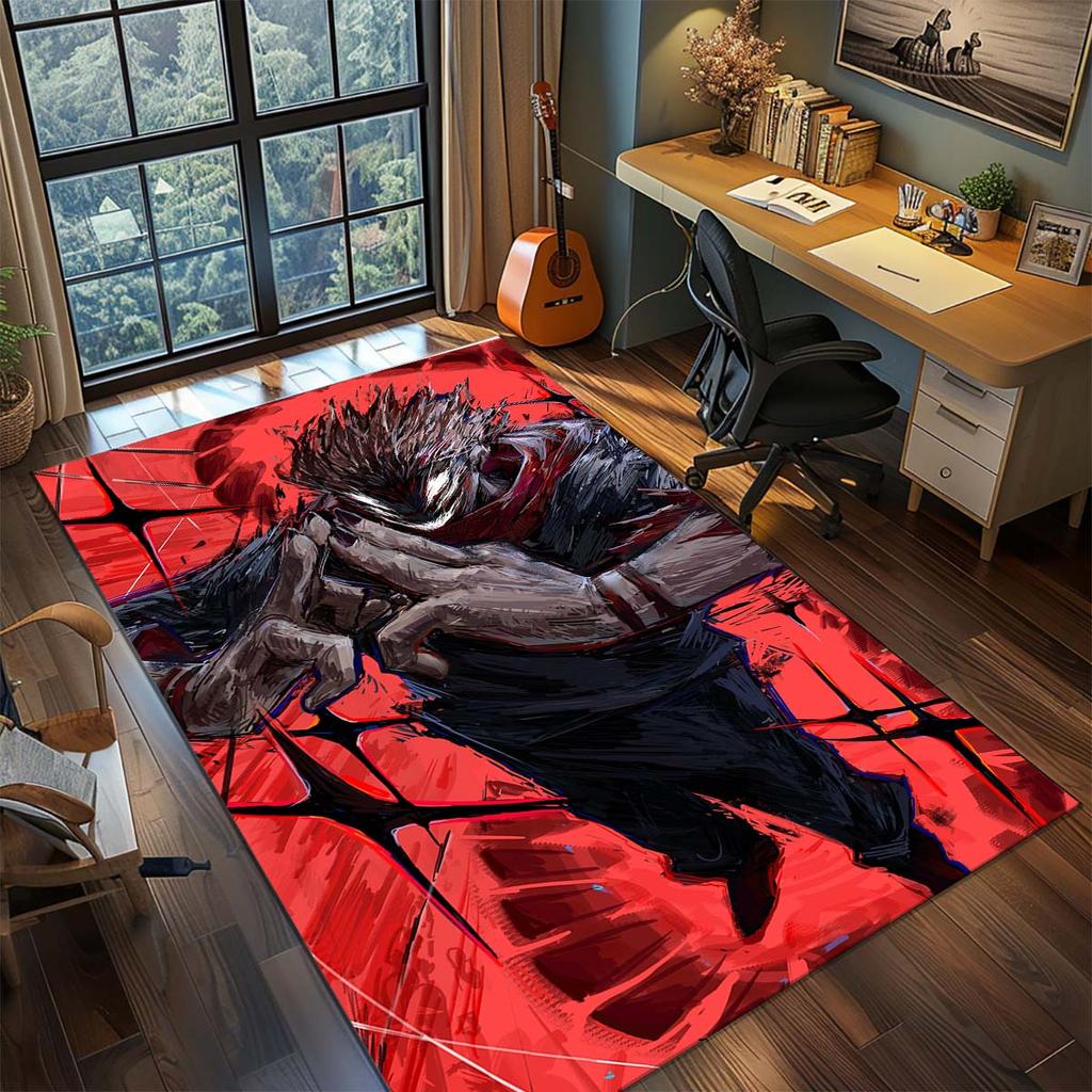 Jujutsu Kaisen Dywanik do Anime Dywan Duży Dywan Nieślizgający się Zmywalna Mata Podłogowa Pokój Gracza Sypialnia Wystrój Domu -QJY