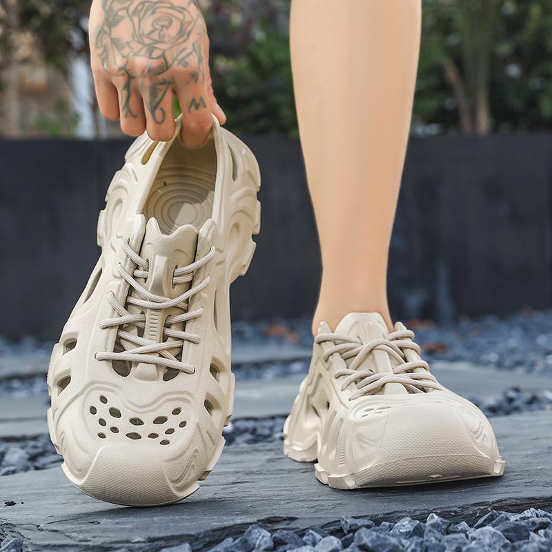 Men's and women's sandals new large EVA platform slippers men's beach shoes Light fashion casual punk sandals men's shoes slides