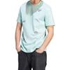 adidas Originals Solid Color Crew Neck T-Shirt Men Tops Blue IL5381