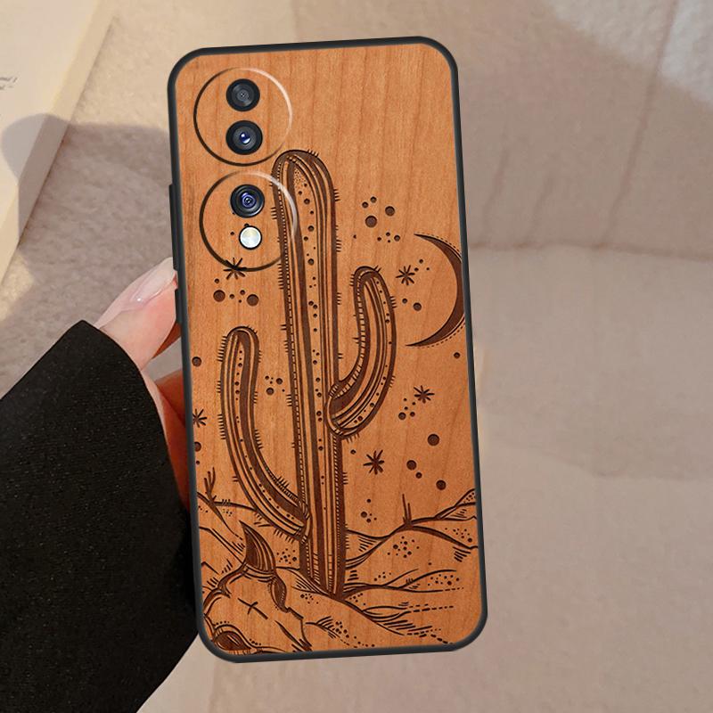 Tree Rose Skull Cactus Wood For Honor Magic 8 Pro 6 5 7 Lite Case For Honor 400 200 90 70 50 X8c X8b X9a X9b X9c X9d Win