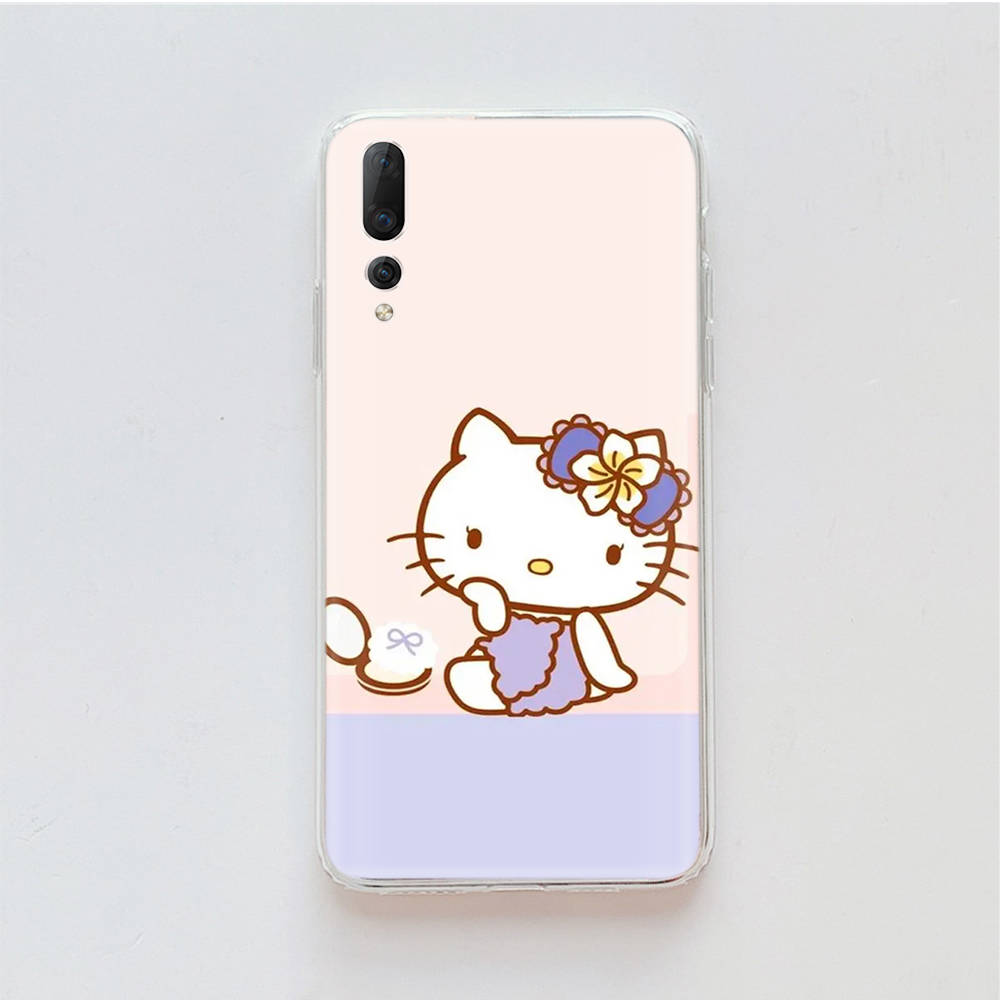 Transparent Case for Samsung A04 A14 A23 M33 M53 Realme 10 9 C35 C55 VIVO X80 Infinix Hot 30 Note 11 Tecno Spark 8P Pro L-12 Hello Kitty