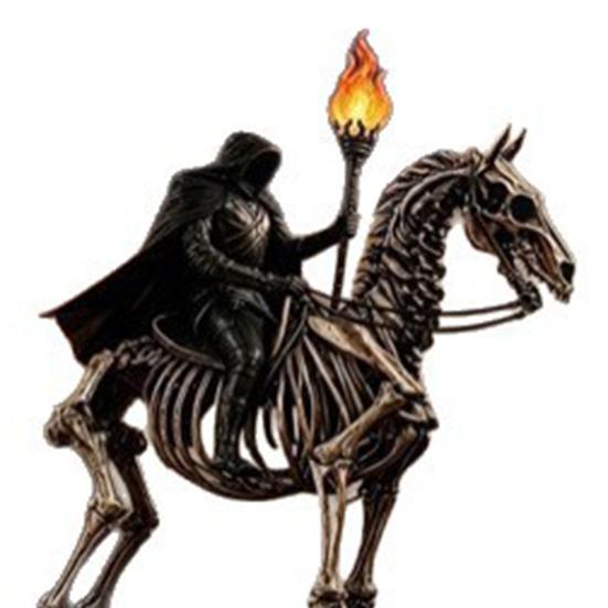 Unique Holiday Desk Ornament Lighted Headless Horseman Resin Figurine, Gothic Halloween Statue with LED Warm Glow, Hooded Style Home Accessory