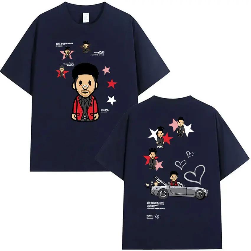 Rapper THE WEEKND 2026 Tour Album Merch TShirt  Mens Vintage HighQuality Trendy Casual 100 Cotton Short Sleeve TShirt