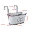 Hanging Bucket Metal Hanging Flower Railings Plant Hanging Bucket Railling Fence Indoor Plant Iron Flower Bucket
